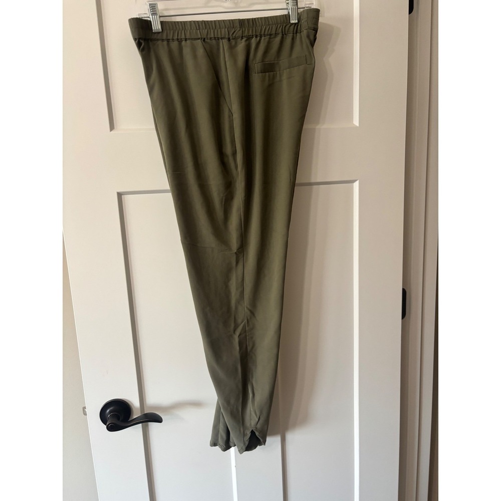 Marine Layer Allison Pant Olive Green Tencel Modal Elastic Waist Tulip Hem 13639 - Picture 5 of 9